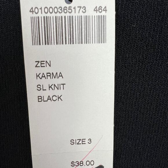 Chico's Zen Karma SL Knit Black Scoop Neck Tank Top Size 3 (XL) NWT - Picture 6 of 6